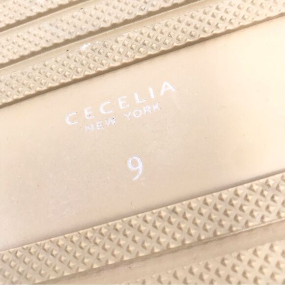 Cecelia New York LIMA Light Taupe Chunky Crisscross Platform Slide Sandals - Picture 11 of 14